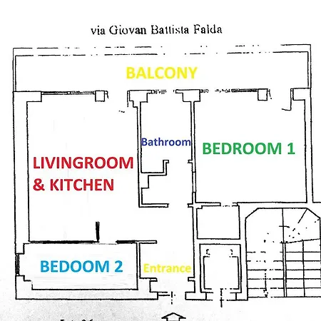 Apartamento Via Falda Roma